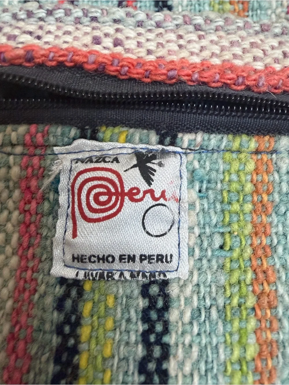 Multicolor Striped Woven Women's Backpack - Artisan